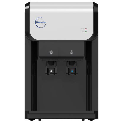 Waterworks SB5 bench top bottled water cooler. Compact & reliable with Hot & Cold or Cool & Cold models. Perfect for homes, small offices & staffrooms.