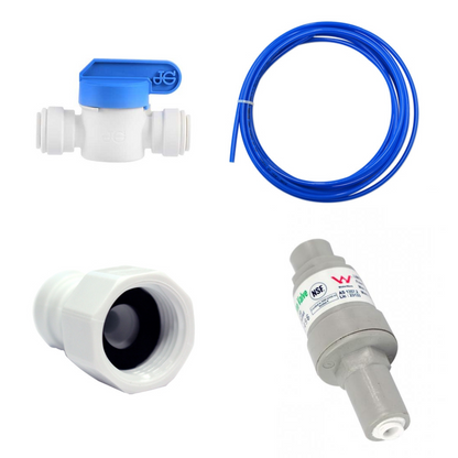 Water Cooler Installation Kit + Waterworks PNP Filtration – Complete Tubing, Valves & Fittings for POU Coolers