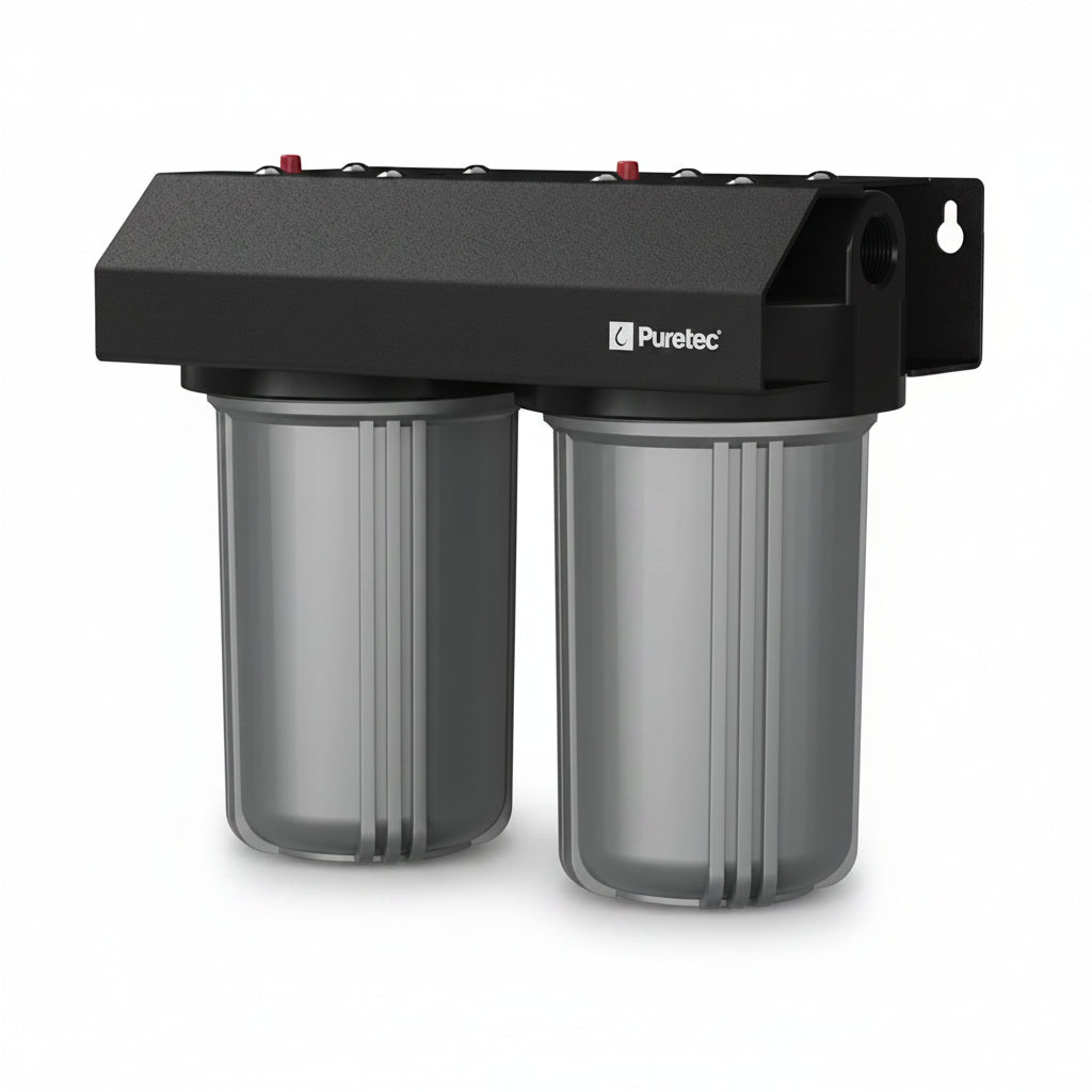 Puretec WH2 Series Dual Whole House Water Filter System - Clearance