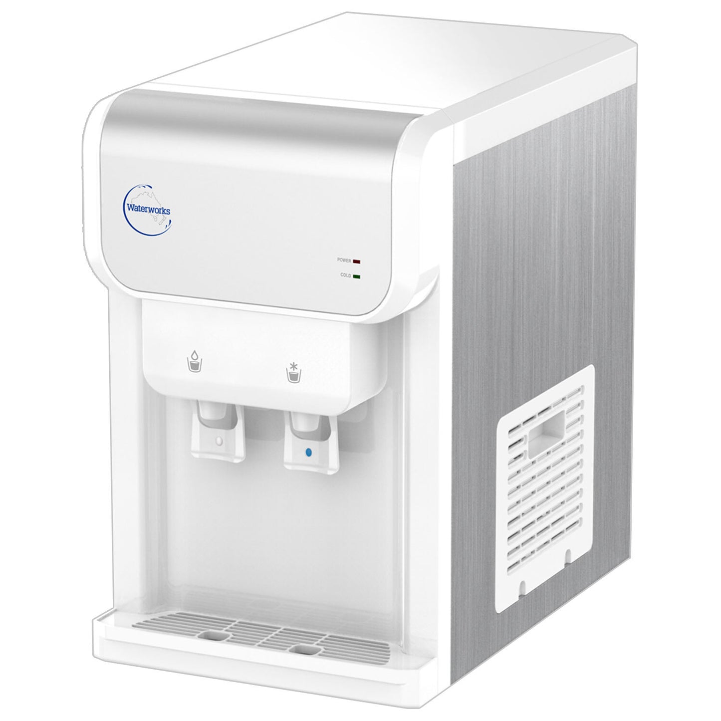 Waterworks SB5 bench top bottled water cooler. Compact & reliable with Hot & Cold or Cool & Cold models. Perfect for homes, small offices & staffrooms.